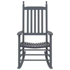 vidaXL Rocking Chair Solid poplar wood Standard Rocking Chair