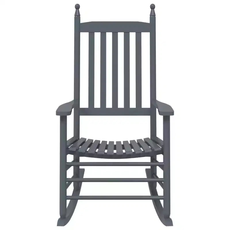 vidaXL Rocking Chair Solid poplar wood Standard Rocking Chair