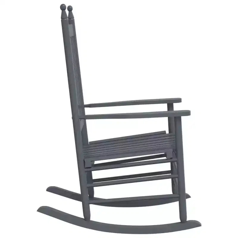 vidaXL Rocking Chair Solid poplar wood Standard Rocking Chair