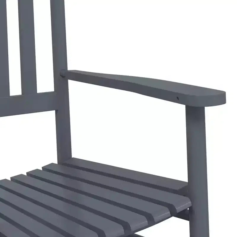 vidaXL Rocking Chair Solid poplar wood Standard Rocking Chair