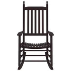 vidaXL Rocking Chair Solid poplar wood Standard Rocking Chair