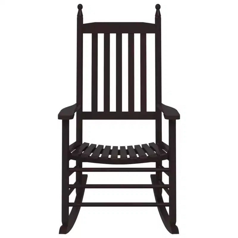 vidaXL Rocking Chair Solid poplar wood Standard Rocking Chair