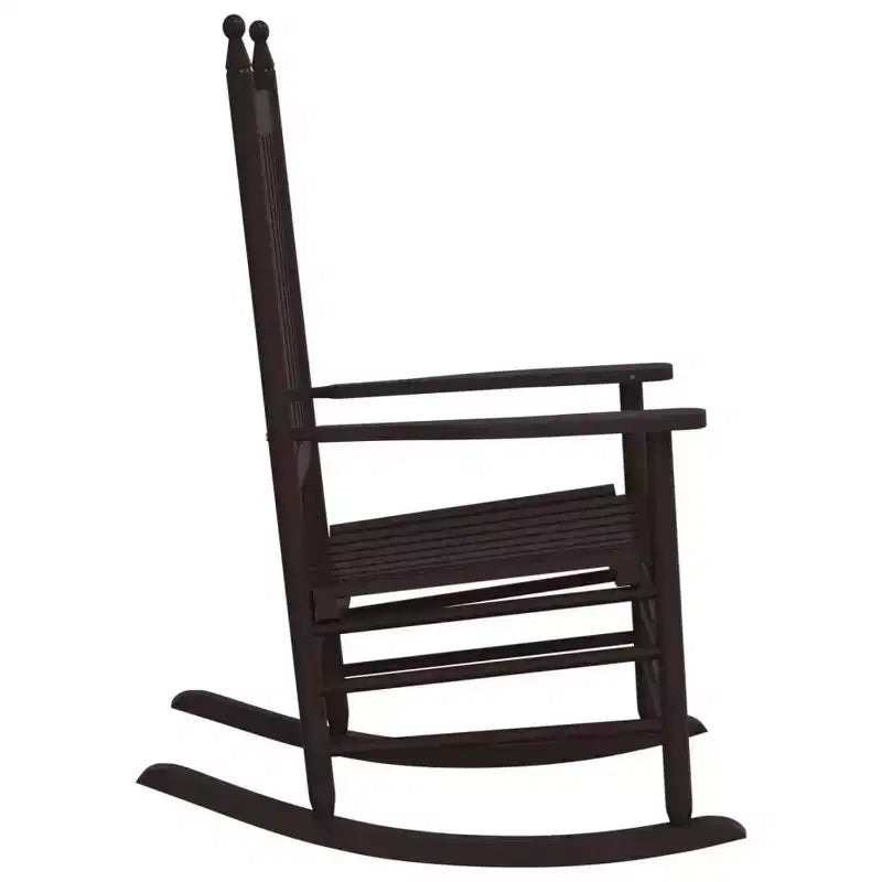 vidaXL Rocking Chair Solid poplar wood Standard Rocking Chair