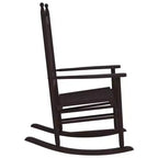 vidaXL Rocking Chair Solid poplar wood Standard Rocking Chair