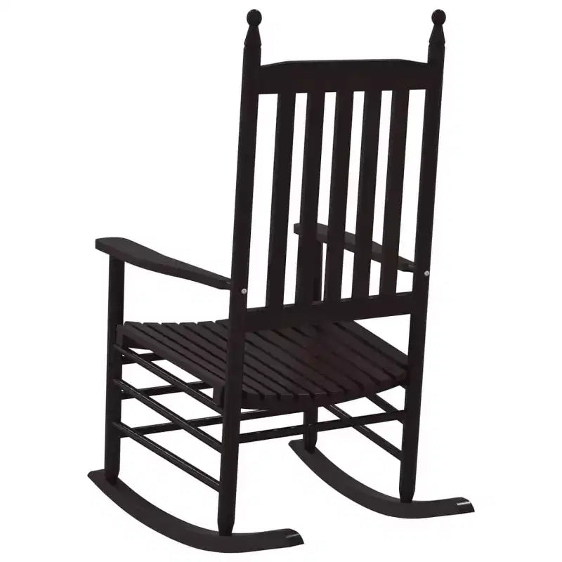 vidaXL Rocking Chair Solid poplar wood Standard Rocking Chair
