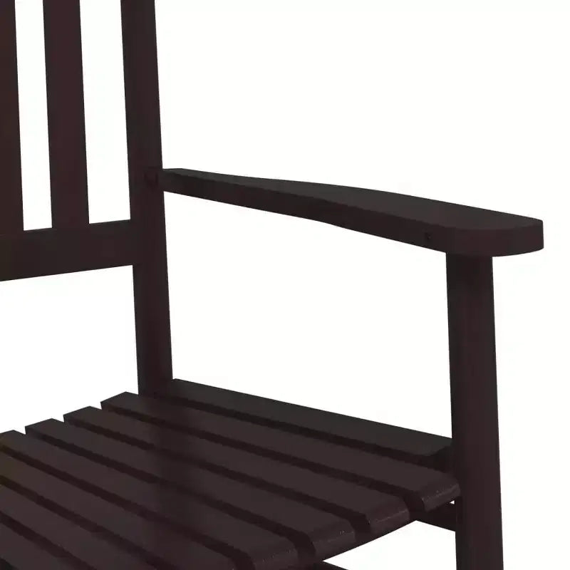 vidaXL Rocking Chair Solid poplar wood Standard Rocking Chair