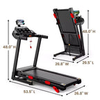 Tapis roulant pieghevole con inclinazione del 10% per la casa, motore brushless silenzioso, capacità di 150 kg, controllo tramite app