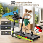 Tapis roulant pieghevole con inclinazione del 10% per la casa, motore brushless silenzioso, capacità di 150 kg, controllo tramite app