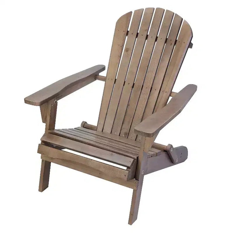 Sedia Adirondack Pieghevole di Grandi Dimensioni in Legno di Pino