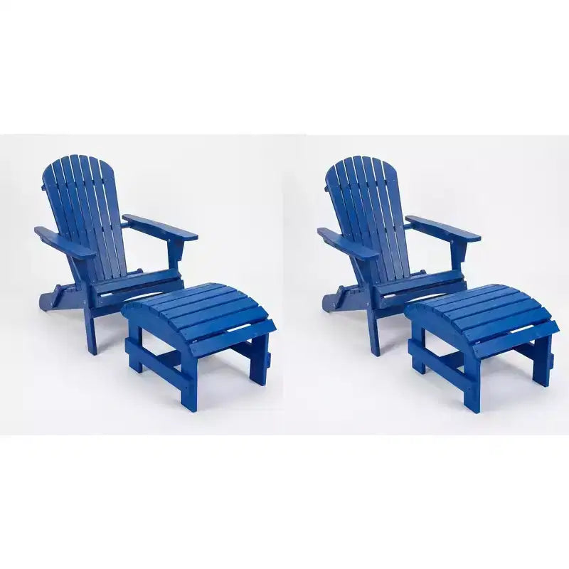 Sedia Adirondack Pieghevole di Grandi Dimensioni in Legno di Pino