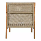 Christopher Knight Home Yaa Sedia da Club da Patio in Legno di Acacia Stile Rustico con Cuscino e Design in Vimini