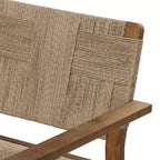 Christopher Knight Home Tude Sedie da Club da Patio in Legno di Acacia Stile Rustico con Design a Corda Intrecciata (Set di 2)