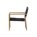 Christopher Knight Home Tude Sedie da Club da Patio in Legno di Acacia Stile Rustico con Design a Corda Intrecciata (Set di 2)