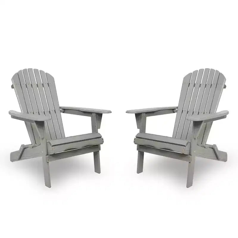 Sedie pieghevoli Adirondack in legno di cedro, poltrone lounge da esterno con venature del legno in rilievo per giardino