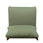 ModernLuxe Outdoor Lounge Chair, Acacia Wood Patio Accent Club Chair with Water-Resistant Cushions