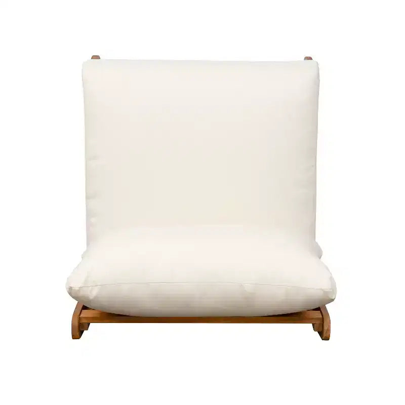 ModernLuxe Outdoor Lounge Chair, Acacia Wood Patio Accent Club Chair with Water-Resistant Cushions