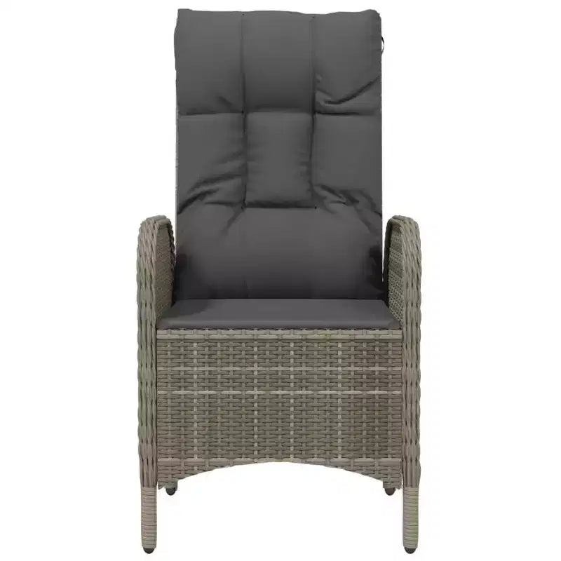 vidaXL Outdoor Chair Poly rattan and steel Ergonomic
