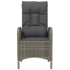 vidaXL Outdoor Chair Poly rattan and steel Ergonomic