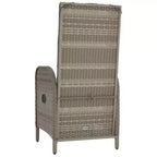 vidaXL Outdoor Chair Poly rattan and steel Ergonomic