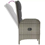 vidaXL Outdoor Chair Poly rattan and steel Ergonomic