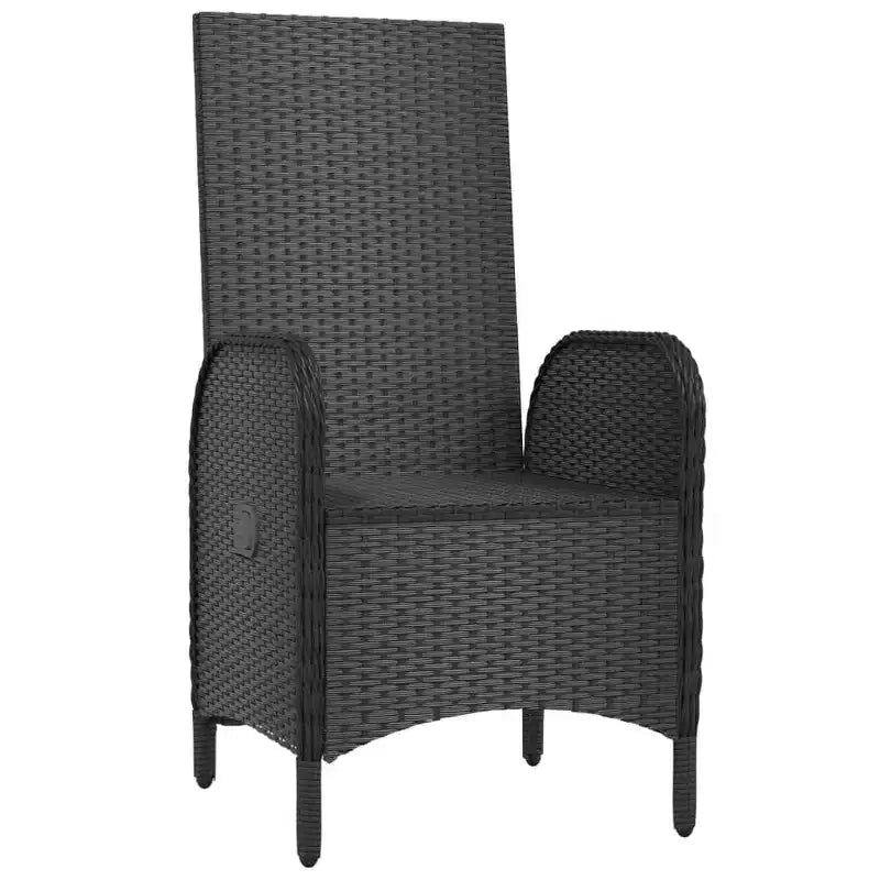 vidaXL Outdoor Chair Poly rattan and steel Ergonomic
