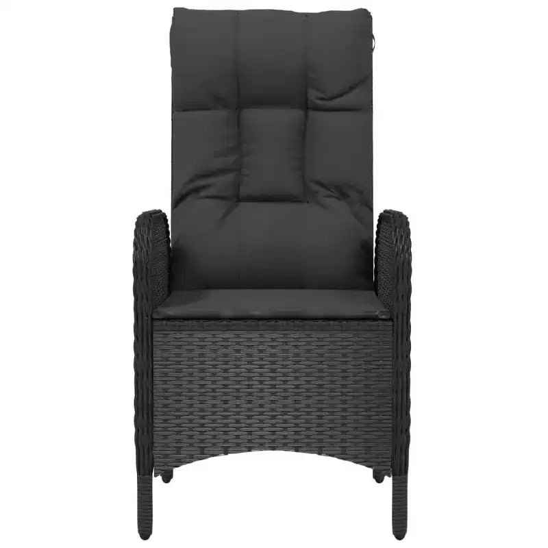 vidaXL Outdoor Chair Poly rattan and steel Ergonomic