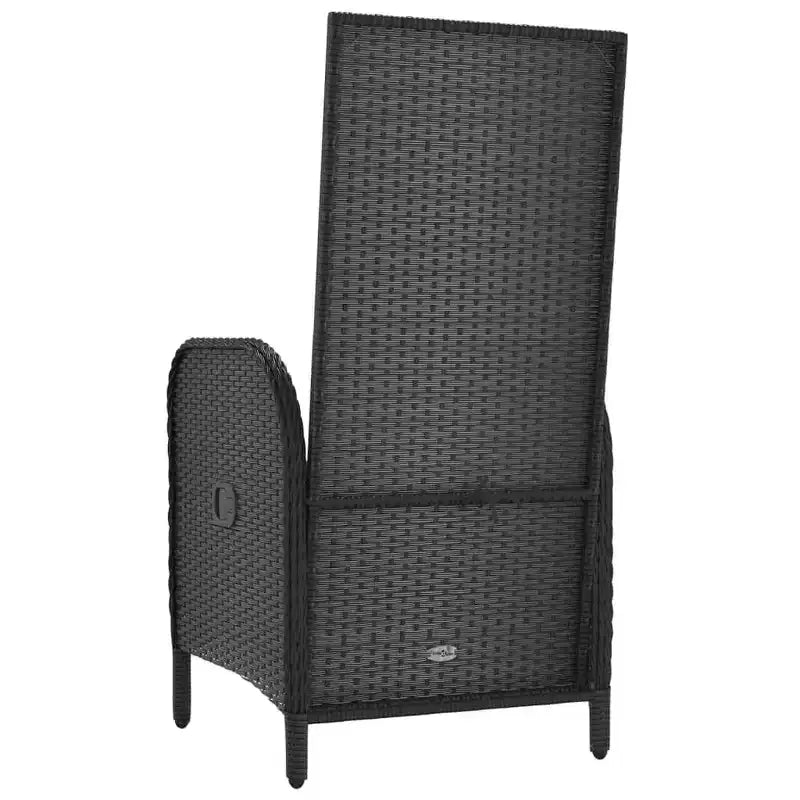 vidaXL Outdoor Chair Poly rattan and steel Ergonomic