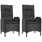 vidaXL Outdoor Chair Poly rattan and steel Ergonomic
