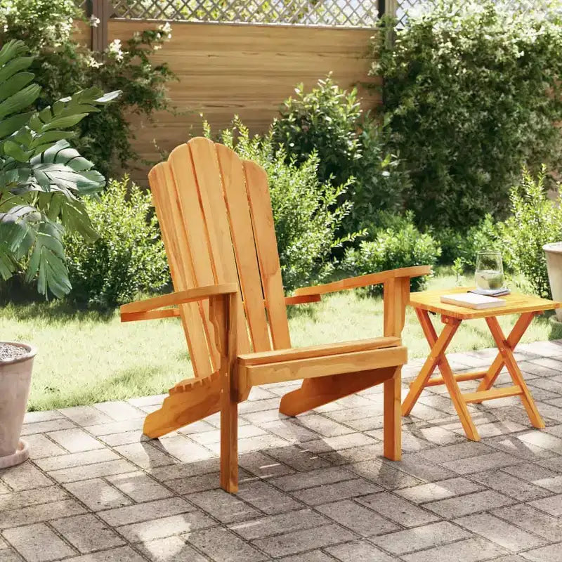vidaXL Adirondack Chair 2 pcs 78 x 77 x 95 cm Solid Teak Wood
