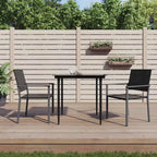 vidaXL Set di 6 Sedie da Giardino in Rattan PE, Acciaio Verniciato a Polvere Medio
