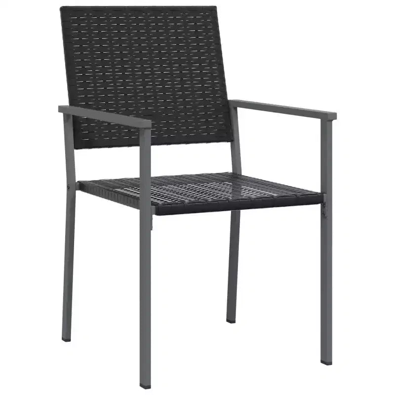 vidaXL Set di 6 Sedie da Giardino in Rattan PE, Acciaio Verniciato a Polvere Medio