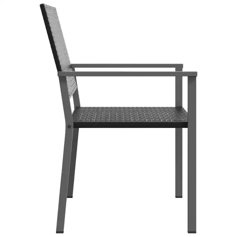 vidaXL Set di 6 Sedie da Giardino in Rattan PE, Acciaio Verniciato a Polvere Medio