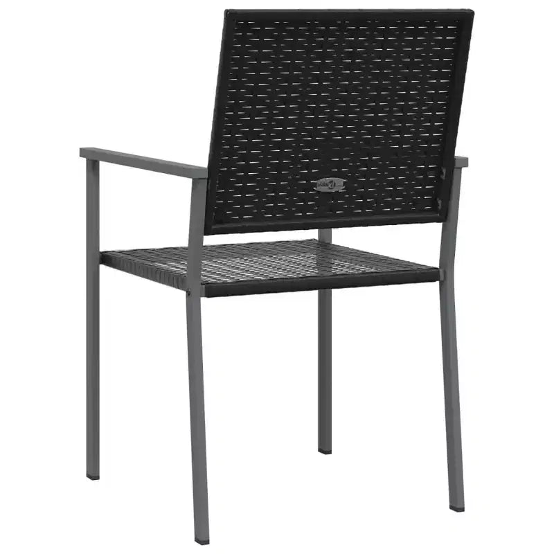 vidaXL Set di 6 Sedie da Giardino in Rattan PE, Acciaio Verniciato a Polvere Medio