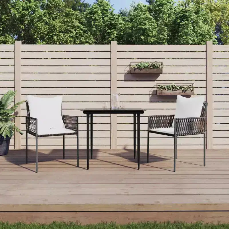 vidaXL Set Sedie da Giardino 6 pz in Polirattan, Acciaio Rivestito a Polvere