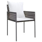 vidaXL Set Sedie da Giardino 6 pz in Polirattan, Acciaio Rivestito a Polvere