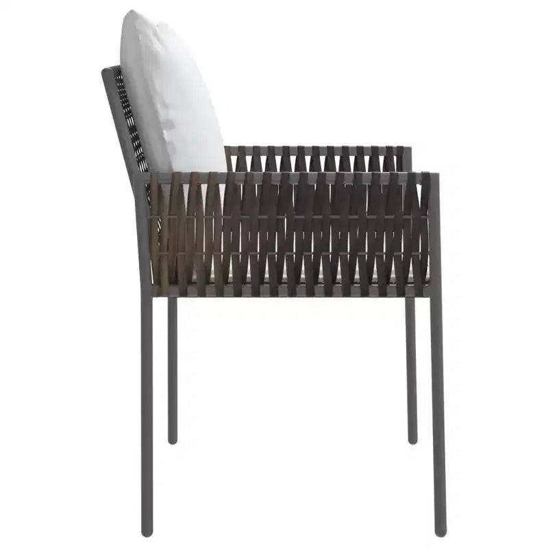 vidaXL Set Sedie da Giardino 6 pz in Polirattan, Acciaio Rivestito a Polvere