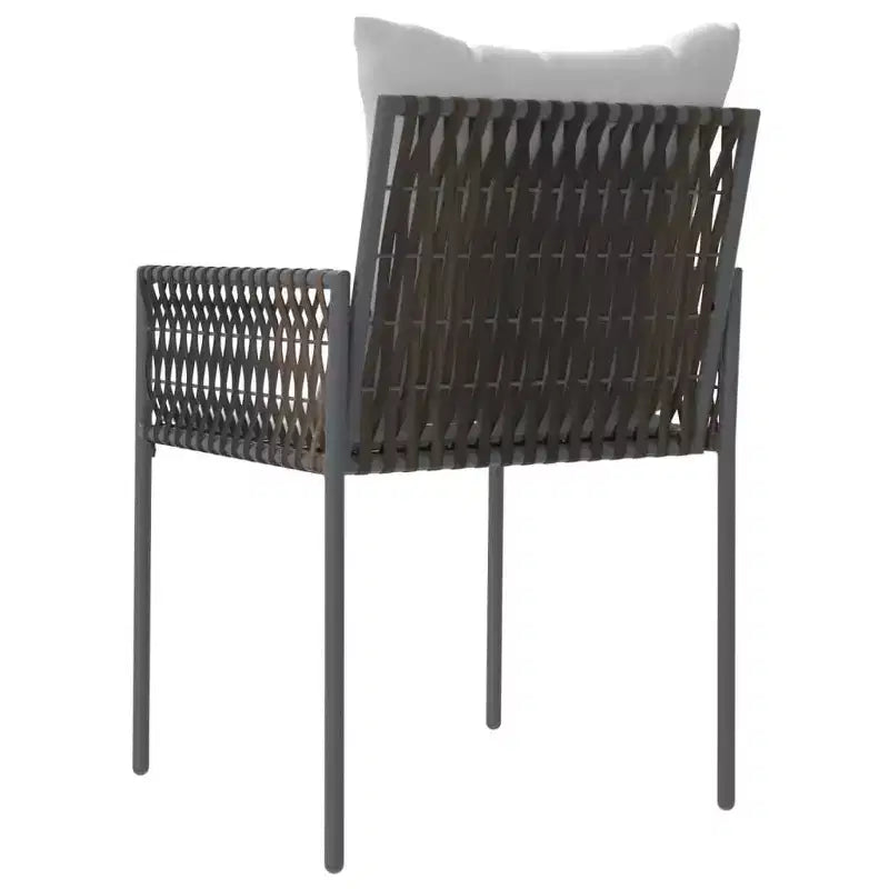 vidaXL Set Sedie da Giardino 6 pz in Polirattan, Acciaio Rivestito a Polvere