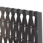 vidaXL Set Sedie da Giardino 6 pz in Polirattan, Acciaio Rivestito a Polvere