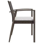 vidaXL Garden Chair Set of 6 Poly Rattan, Steel Medium Durable
