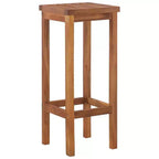 vidaXL Sgabelli da bar 8 pz colore legno naturale massello di acacia Standard