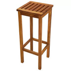 vidaXL Sgabelli da bar 8 pz colore legno naturale massello di acacia Standard