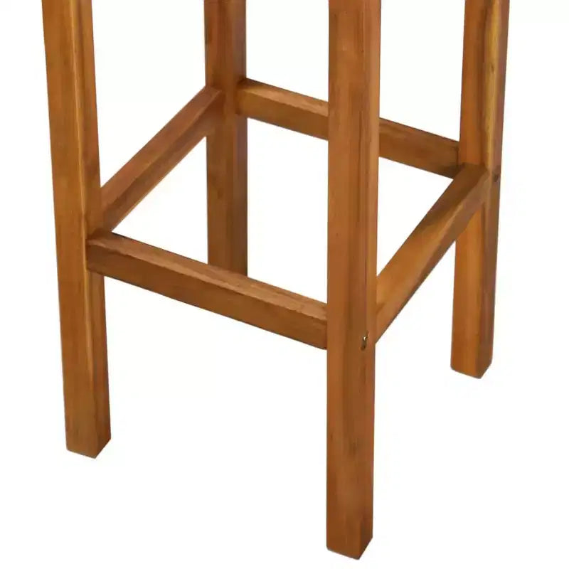 vidaXL Sgabelli da bar 8 pz colore legno naturale massello di acacia Standard