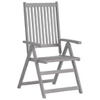 vidaXL Garden Chair Set of 6 Solid Acacia Wood Standard Foldable
