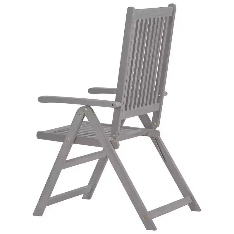 vidaXL Garden Chair Set of 6 Solid Acacia Wood Standard Foldable