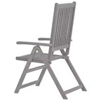 vidaXL Garden Chair Set of 6 Solid Acacia Wood Standard Foldable