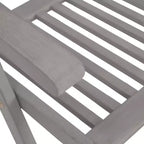 vidaXL Garden Chair Set of 6 Solid Acacia Wood Standard Foldable