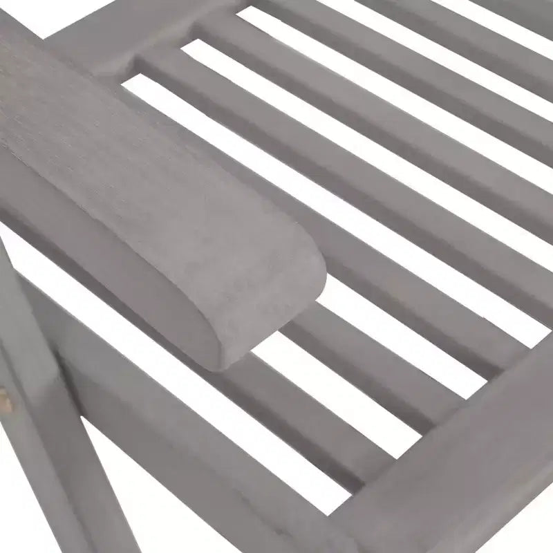 vidaXL Garden Chair Set of 6 Solid Acacia Wood Standard Foldable