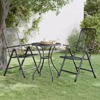 vidaXL Folding Garden Chair Set of 2
