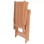 vidaXL Garden Chair Set of 6 Teak Solid teak wood Foldable