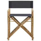 vidaXL Director's Chair Set of 2 Bamboo, Polyester Standard
